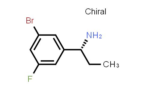 CAS No. 1213633-51-2, (1R)-1-(3-bromo-5-fluoro-phenyl)propan-1-amine