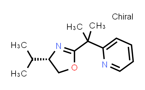 CAS No. 292839-80-6, 2-{2-[(4S)-4-(propan-2-yl)-4,5-dihydro-1,3-oxazol-2-yl]propan-2-yl}pyridine