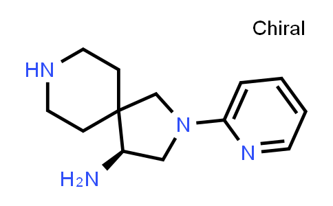 CAS No. 2590744-45-7, (4S)-2-(2-pyridyl)-2,8-diazaspiro[4.5]decan-4-amine