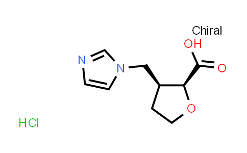 CAS No. 1820580-04-8, (2S,3S)-3-(imidazol-1-ylmethyl)tetrahydrofuran-2-carboxylic acid;hydrochloride