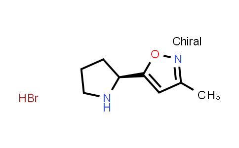 CAS No. 2244064-23-9, 3-methyl-5-[(2S)-pyrrolidin-2-yl]isoxazole;hydrobromide
