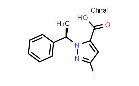 CAS No. 2425818-92-2, 5-fluoro-2-[(1R)-1-phenylethyl]pyrazole-3-carboxylic acid