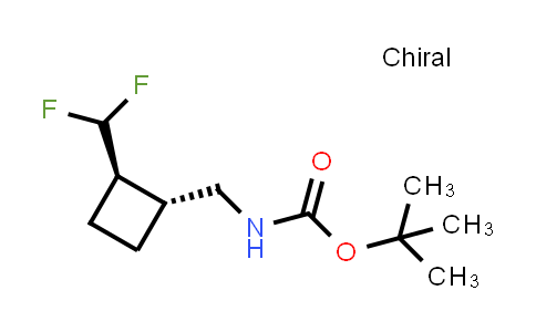 CAS No. 2920207-46-9, tert-butyl N-[[(1R,2R)-2-(difluoromethyl)cyclobutyl]methyl]carbamate