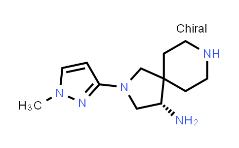 CAS No. 2590744-43-5, (4S)-2-(1-methylpyrazol-3-yl)-2,8-diazaspiro[4.5]decan-4-amine