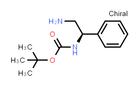 CAS No. 137102-65-9, tert-butyl N-[(1R)-2-amino-1-phenylethyl]carbamate