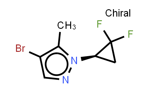CAS No. 2641062-83-9, 4-bromo-1-[(1R)-2,2-difluorocyclopropyl]-5-methyl-pyrazole