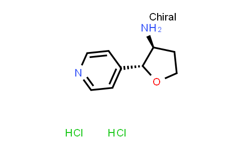 CAS No. 1808470-13-4, (2R,3S)-2-(4-pyridyl)tetrahydrofuran-3-amine;dihydrochloride