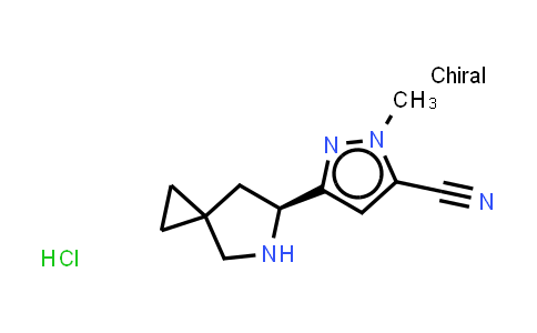 CAS No. 2646693-80-1, 5-[(6S)-5-azaspiro[2.4]heptan-6-yl]-2-methyl-pyrazole-3-carbonitrile;hydrochloride