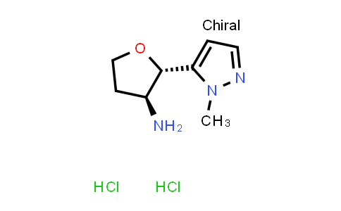 CAS No. 1807914-24-4, (2S,3S)-2-(1-methyl-1H-pyrazol-5-yl)oxolan-3-amine dihydrochloride