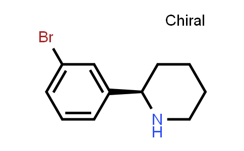 CAS No. 1228568-74-8, (2R)-2-(3-bromophenyl)piperidine