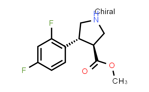 923948-65-6 | methyl (3S,4R)-4-(2,4-difluorophenyl)pyrrolidine-3-carboxylate