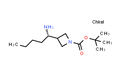 CAS No. 2920232-98-8, tert-butyl 3-[(1S)-1-aminopentyl]azetidine-1-carboxylate