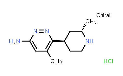 CAS No. 2505222-50-2, 5-methyl-6-[(2S,4R)-2-methyl-4-piperidyl]pyridazin-3-amine;hydrochloride