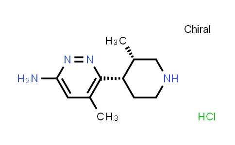 CAS No. 2505222-82-0, 5-methyl-6-[(3S,4S)-3-methyl-4-piperidyl]pyridazin-3-amine;hydrochloride