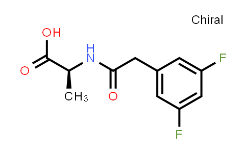 CAS No. 208124-34-9, (2S)-2-[[2-(3,5-difluorophenyl)acetyl]amino]propanoic acid