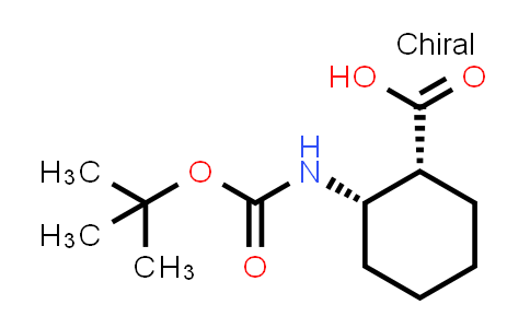 CAS No. 352356-38-8, (1R,2S)-2-{[(tert-butoxy)carbonyl]amino}cyclohexane-1-carboxylic acid
