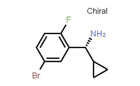 CAS No. 1213896-54-8, (1R)-1-(5-bromo-2-fluorophenyl)-1-cyclopropylmethanamine
