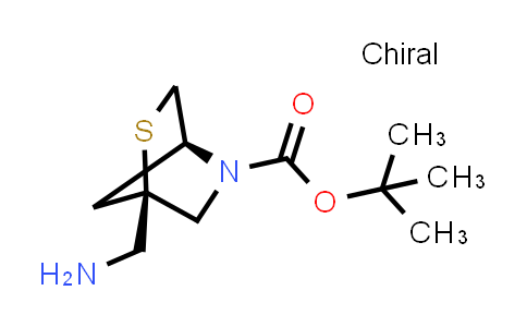 CAS No. 2920178-87-4, tert-butyl (1R,4S)-1-(aminomethyl)-2-thia-5-azabicyclo[2.2.1]heptane-5-carboxylate