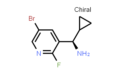 CAS No. 1259887-27-8, (R)-(5-bromo-2-fluoro-3-pyridyl)-cyclopropyl-methanamine
