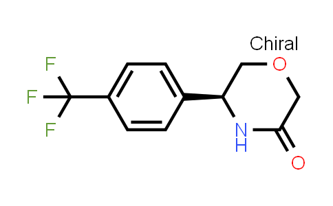 CAS No. 1344400-76-5, (5S)-5-[4-(trifluoromethyl)phenyl]morpholin-3-one