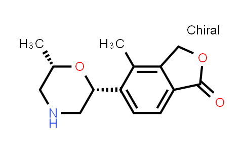 CAS No. 2254338-46-8, 4-methyl-5-[(2R,6S)-6-methylmorpholin-2-yl]-3H-isobenzofuran-1-one