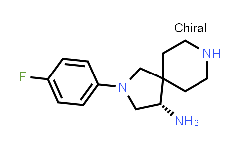 CAS No. 2590744-57-1, (4S)-2-(4-fluorophenyl)-2,8-diazaspiro[4.5]decan-4-amine