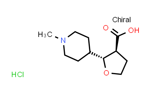 CAS No. 1820580-91-3, (2R,3S)-2-(1-methylpiperidin-4-yl)oxolane-3-carboxylic acid hydrochloride