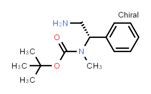 CAS No. 1202494-57-2, tert-butyl N-[(1S)-2-amino-1-phenyl-ethyl]-N-methyl-carbamate