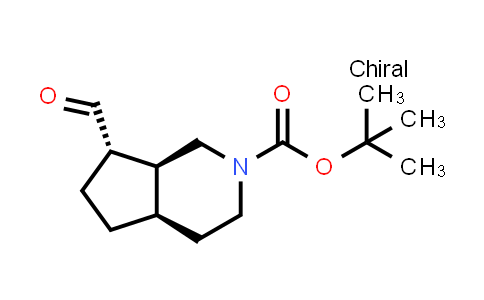 CAS No. 2920232-20-6, tert-butyl (4aR,7S,7aS)-7-formyl-1,3,4,4a,5,6,7,7a-octahydrocyclopenta[c]pyridine-2-carboxylate