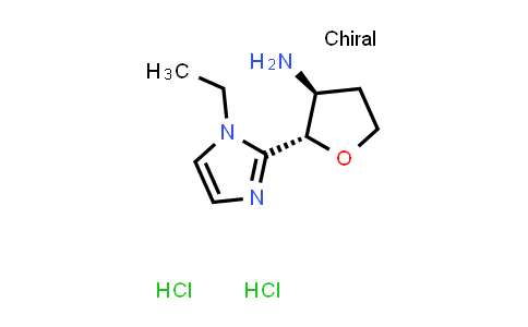 CAS No. 1807940-82-4, (2S,3S)-2-(1-ethylimidazol-2-yl)tetrahydrofuran-3-amine;dihydrochloride