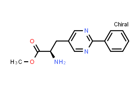 CAS No. 2387565-20-8, methyl (2R)-2-amino-3-(2-phenylpyrimidin-5-yl)propanoate