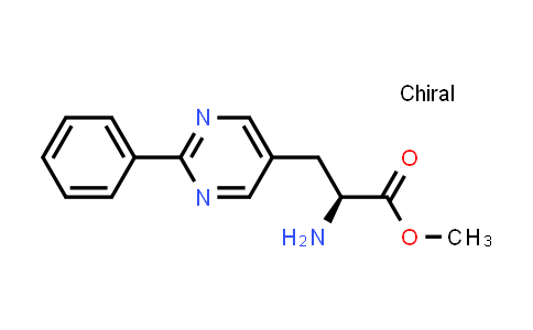 DY856884 | 2387559-70-6 | methyl (2S)-2-amino-3-(2-phenylpyrimidin-5-yl)propanoate