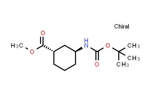 CAS No. 2920207-49-2, methyl (1S,3S)-3-(tert-butoxycarbonylamino)cyclohexanecarboxylate