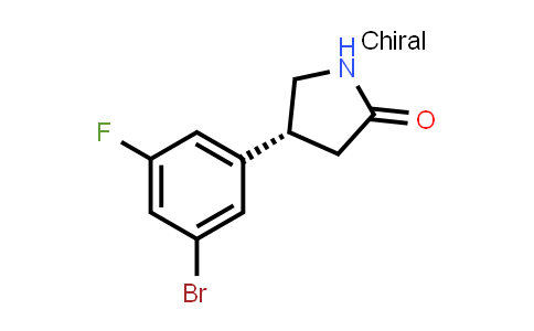 CAS No. 2306247-63-0, (4R)-4-(3-bromo-5-fluoro-phenyl)pyrrolidin-2-one