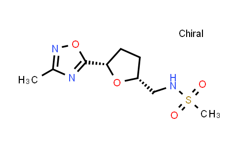 1820572-42-6 | N-{[(2R,5S)-5-(3-methyl-1,2,4-oxadiazol-5-yl)oxolan-2-yl]methyl}methanesulfonamide