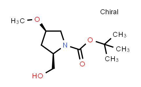 CAS No. 664364-27-6, tert-butyl (2R,4R)-2-(hydroxymethyl)-4-methoxy-pyrrolidine-1-carboxylate