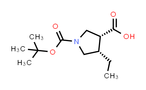 MC857111 | 1310731-87-3 | cis-1-[(tert-butoxy)carbonyl]-4-ethylpyrrolidine-3-carboxylic acid
