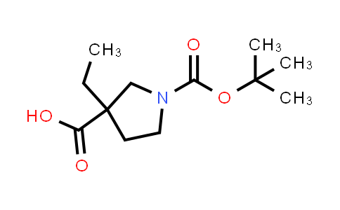 1158751-03-1 | 1-[(tert-butoxy)carbonyl]-3-ethylpyrrolidine-3-carboxylic acid