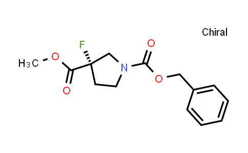 CAS No. 2512199-79-8, O1-benzyl O3-methyl (3S)-3-fluoropyrrolidine-1,3-dicarboxylate