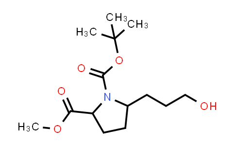 MC857174 | 2227204-79-5 | O1-tert-butyl O2-methyl 5-(3-hydroxypropyl)pyrrolidine-1,2-dicarboxylate