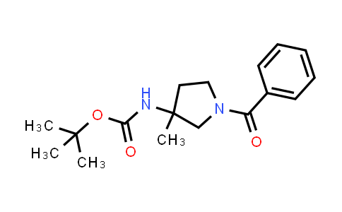 2891598-79-9 | tert-butyl N-(1-benzoyl-3-methyl-pyrrolidin-3-yl)carbamate