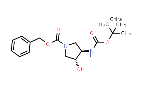 1203566-76-0 | benzyl (3R,4R)-3-(tert-butoxycarbonylamino)-4-hydroxy-pyrrolidine-1-carboxylate