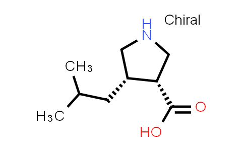 370557-08-7 | (3R,4S)-4-(2-methylpropyl)pyrrolidine-3-carboxylic acid