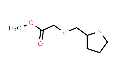 1250487-83-2 | methyl 2-{[(pyrrolidin-2-yl)methyl]sulfanyl}acetate