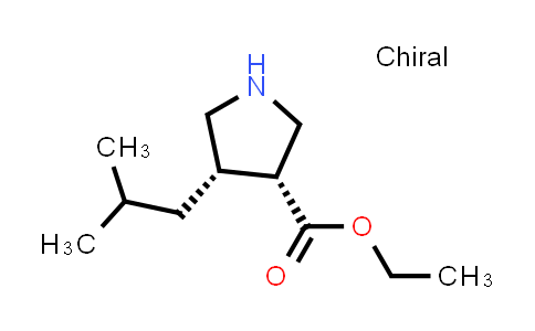 370557-04-3 | ethyl (3R,4S)-4-(2-methylpropyl)pyrrolidine-3-carboxylate