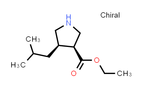 370557-06-5 | ethyl (3S,4R)-4-(2-methylpropyl)pyrrolidine-3-carboxylate
