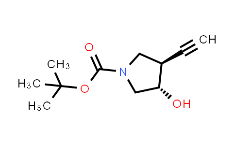 MC857974 | 1242166-85-3 | tert-butyl trans-3-ethynyl-4-hydroxypyrrolidine-1-carboxylate