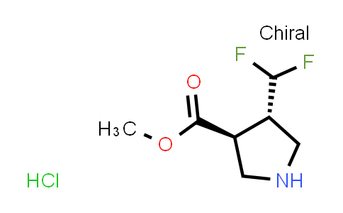 MC858037 | 1807891-09-3 | methyl (3S,4S)-4-(difluoromethyl)pyrrolidine-3-carboxylate;hydrochloride