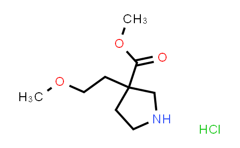 MC858095 | 1384427-44-4 | methyl 3-(2-methoxyethyl)pyrrolidine-3-carboxylate hydrochloride
