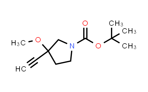 2167159-22-8 | tert-butyl 3-ethynyl-3-methoxypyrrolidine-1-carboxylate